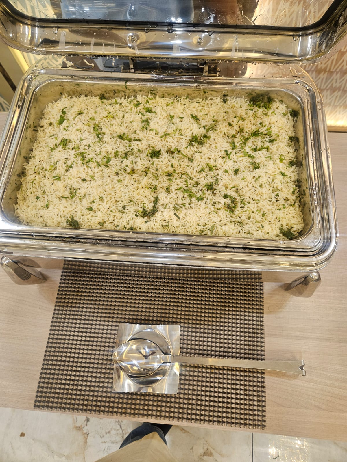 Fragrant Lucknowi biryani served at Hotel Veda Inn