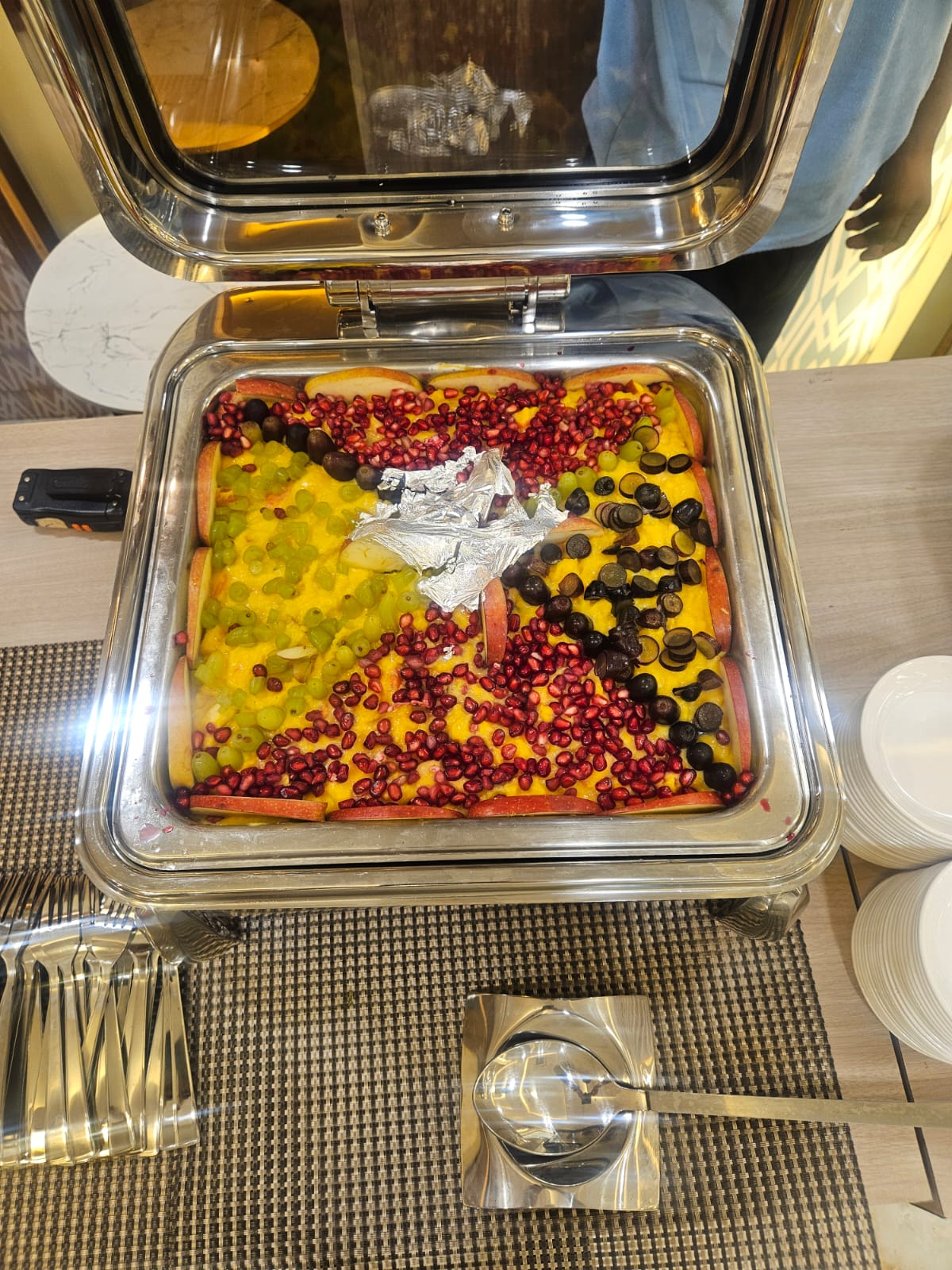Rich curry dish from the multi-cuisine menu at Hotel Veda Inn